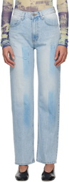 TheOpen Product Blue Shaded Jeans