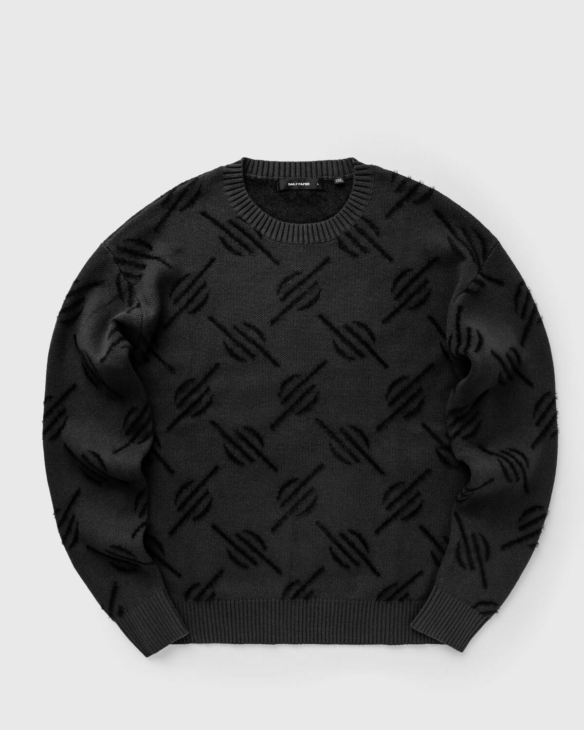 Daily Paper Tevin Monogram Knit Sweater Black Pullovers