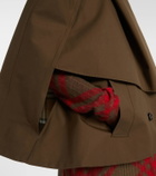 Burberry Double-breasted cotton cape
