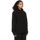 SSENSE WORKS SSENSE Exclusive Jeremy O. Harris Black Cursive Text Hoodie
