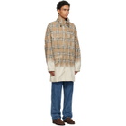 Burberry Beige Gradient Check Tropical Gabardine Parka