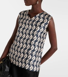 'S Max Mara Timetop printed silk top