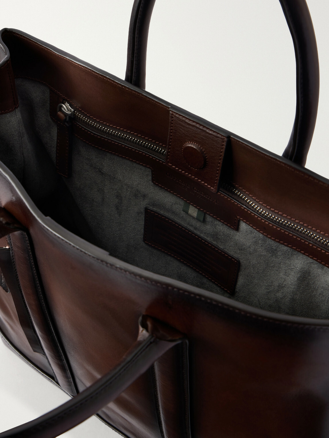 Officine Creative - Quentin/026 Leather Tote Bag - Brown