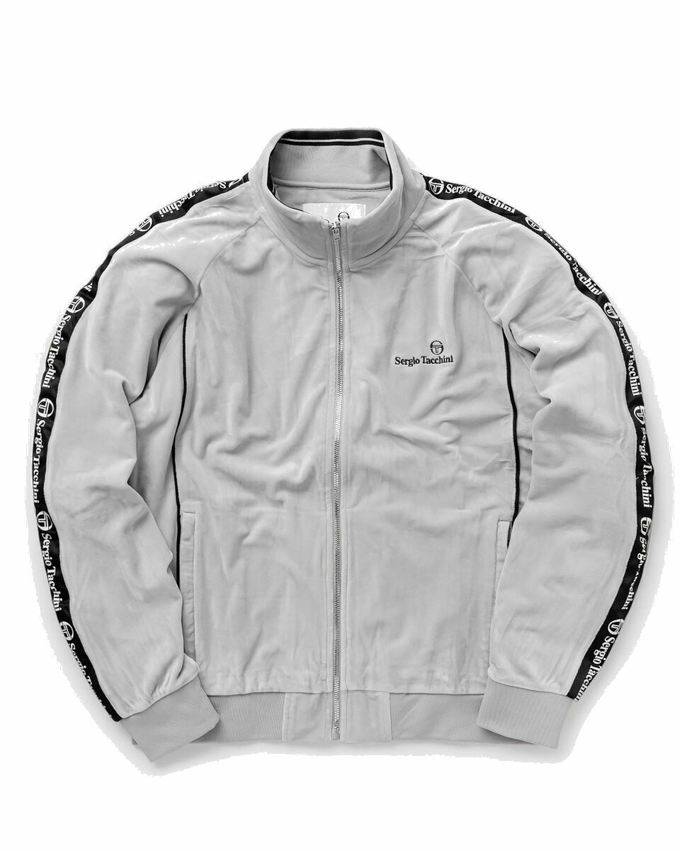 Photo: Sergio Tacchini Logo Velour Track Jacket Grey - Mens - Track Jackets