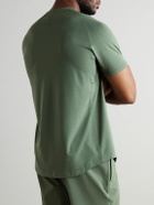 Lululemon - License to Train Striped Stretch Recycled-Jersey T-Shirt - Green