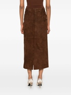 Nour Hammour Suede Skirt