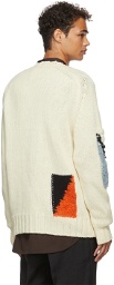 Jil Sander Off-White Wool Jacquard Sweater