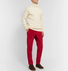 MAN 1924 - Tomi Tapered Cotton-Corduroy Drawstring Trousers - Red