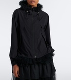 Noir Kei Ninomiya Tulle-trimmed technical jacket