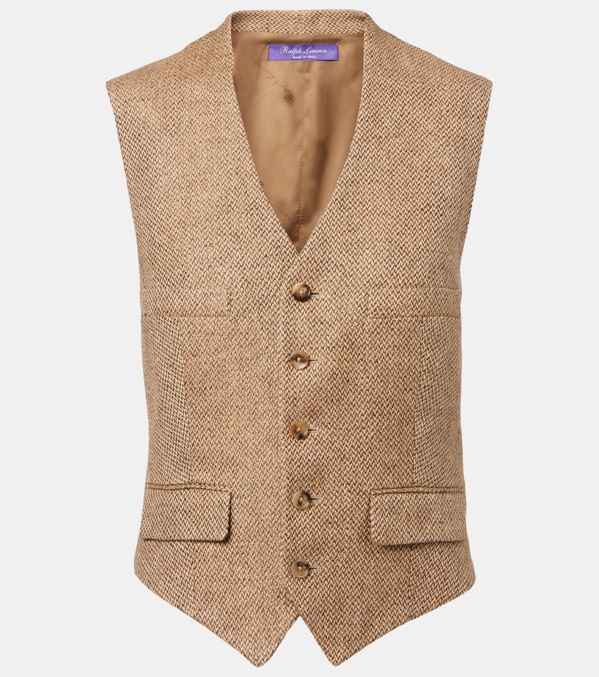 Ralph Lauren Collection Holland linen tweed vest
