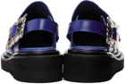 Toga Virilis Blue Pin-Buckle Loafers
