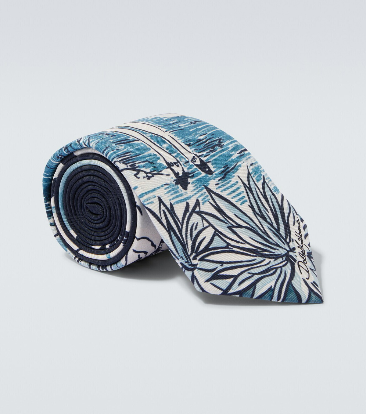 Dolce&Gabbana Printed silk twill tie