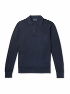 Herno - Wool Polo Shirt - Blue