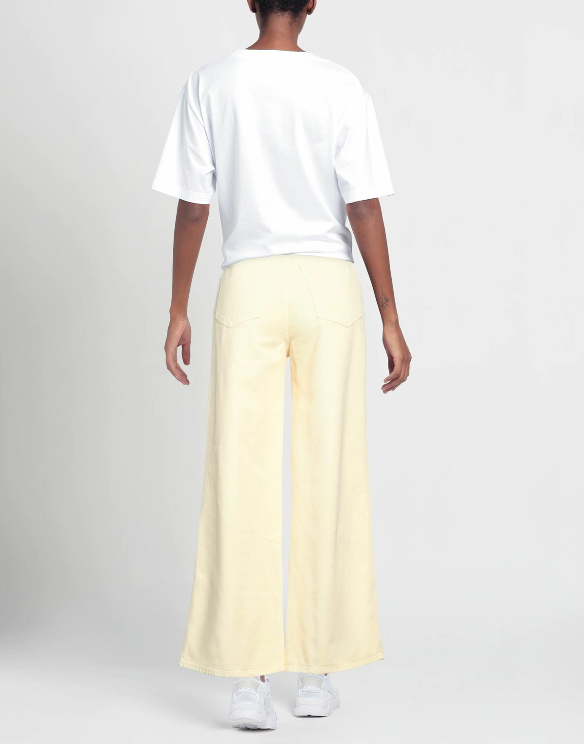 Jucca Womens Jeans Pastel in Yellow