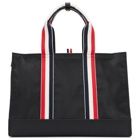 Thom Browne Black Zip-Top East West Tote