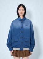 Miu Miu Old Washed Twill Blouson Jacket