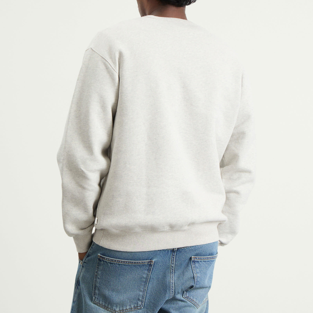Foret Men's Noon Crew Neck Sweatshirt in Snow Melange
