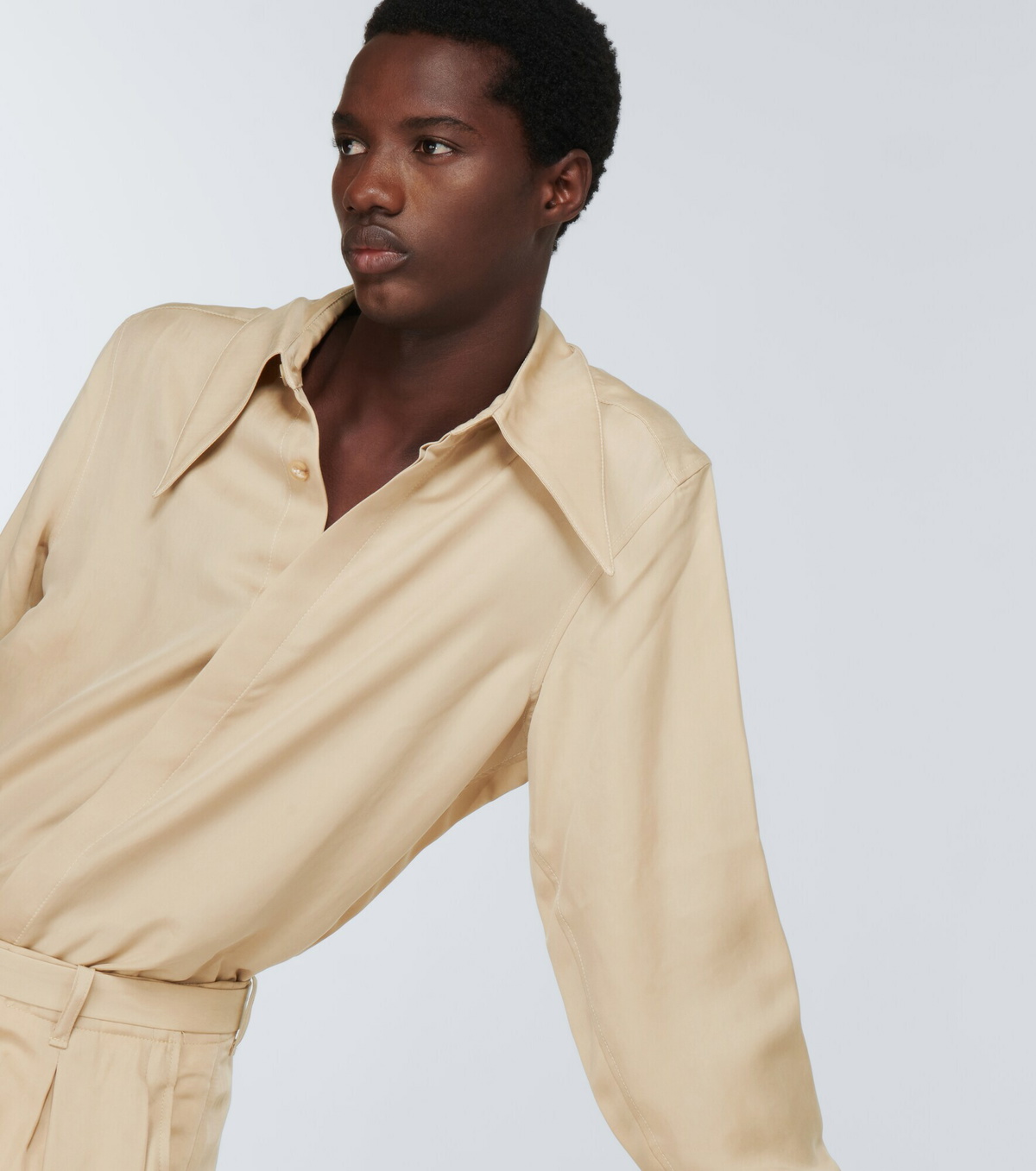 King & Tuckfield - Cupro shirt