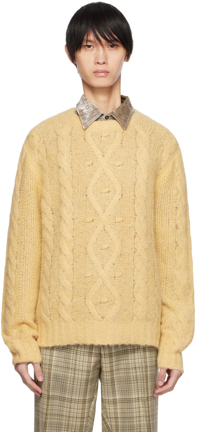 Photo: CMMN SWDN Yellow Brushed Sweater