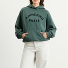 Anine Bing Women's Harvey Paris Hoodie in Dark Green