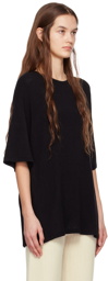 DRAE Black Slit T-Shirt