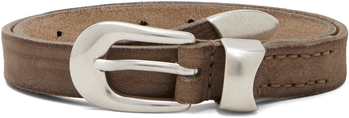 OUR LEGACY Taupe 2 CM Belt
