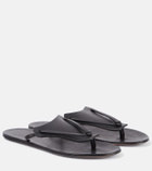 The Row Helena leather thong sandals