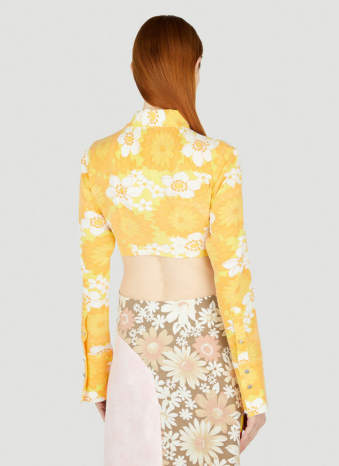Rave Review Sommar Flower Cropped Shirt