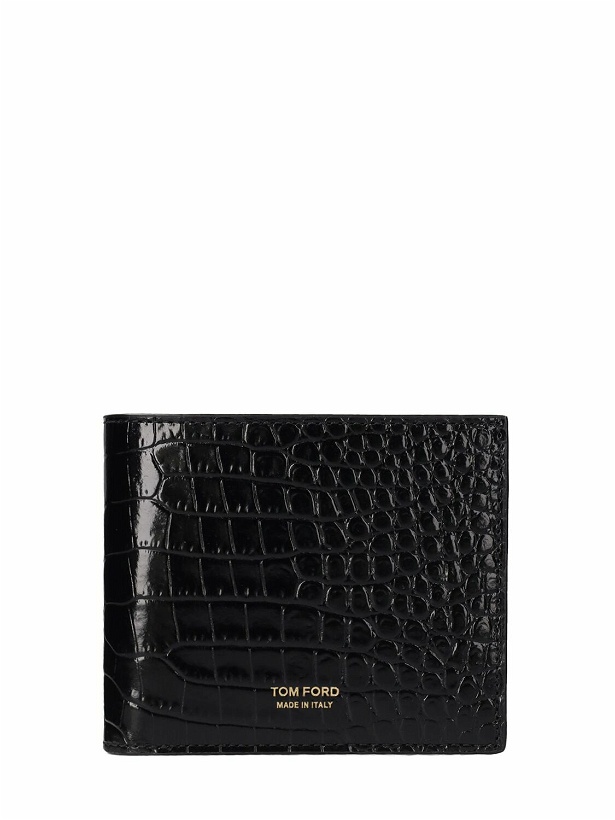 Photo: TOM FORD - Logo Croc Embossed Leather Wallet