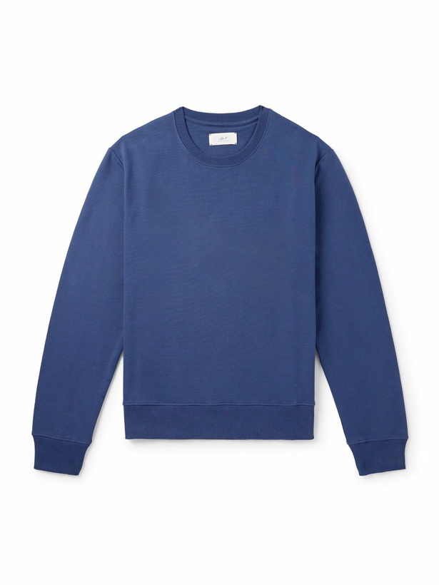 Photo: Mr P. - Cotton-Blend Jersey Sweatshirt - Blue