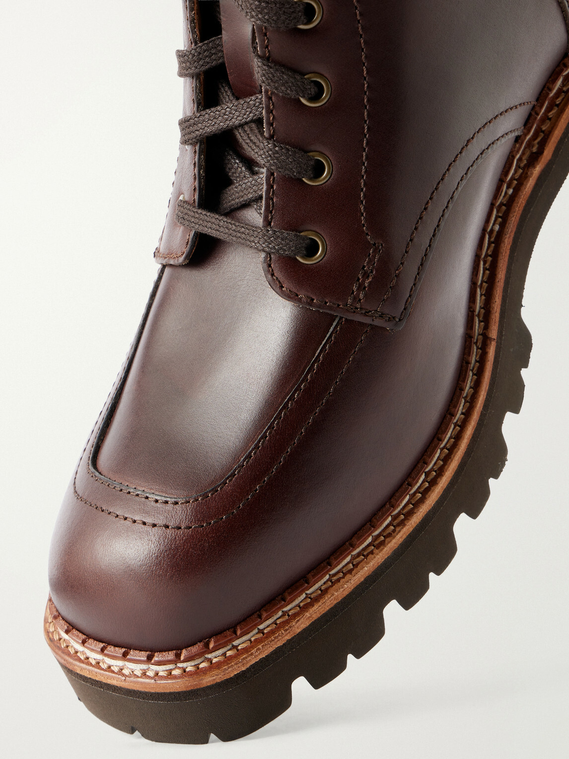 Grenson - Noha Leather Lace-Up Boots - Brown