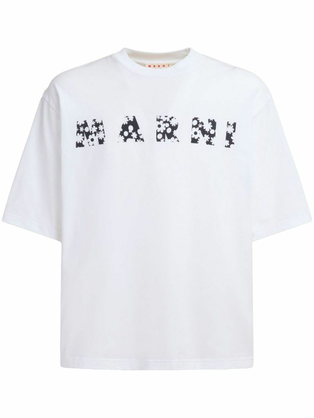 Photo: Marni Logo-Print T-Shirt
