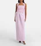 Patou Gathered halterneck gown