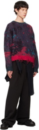 doublet Multicolor Zombie Worn Knit Sweater
