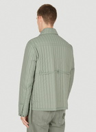 Quilted Worker Jacket in Green