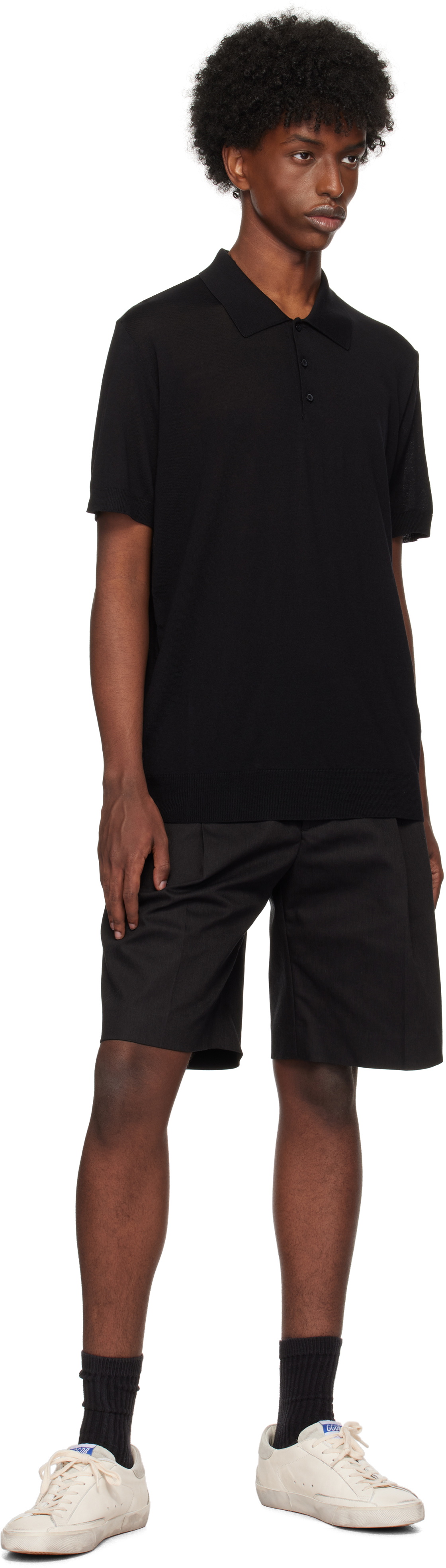 Golden Goose Black Cotton Shorts