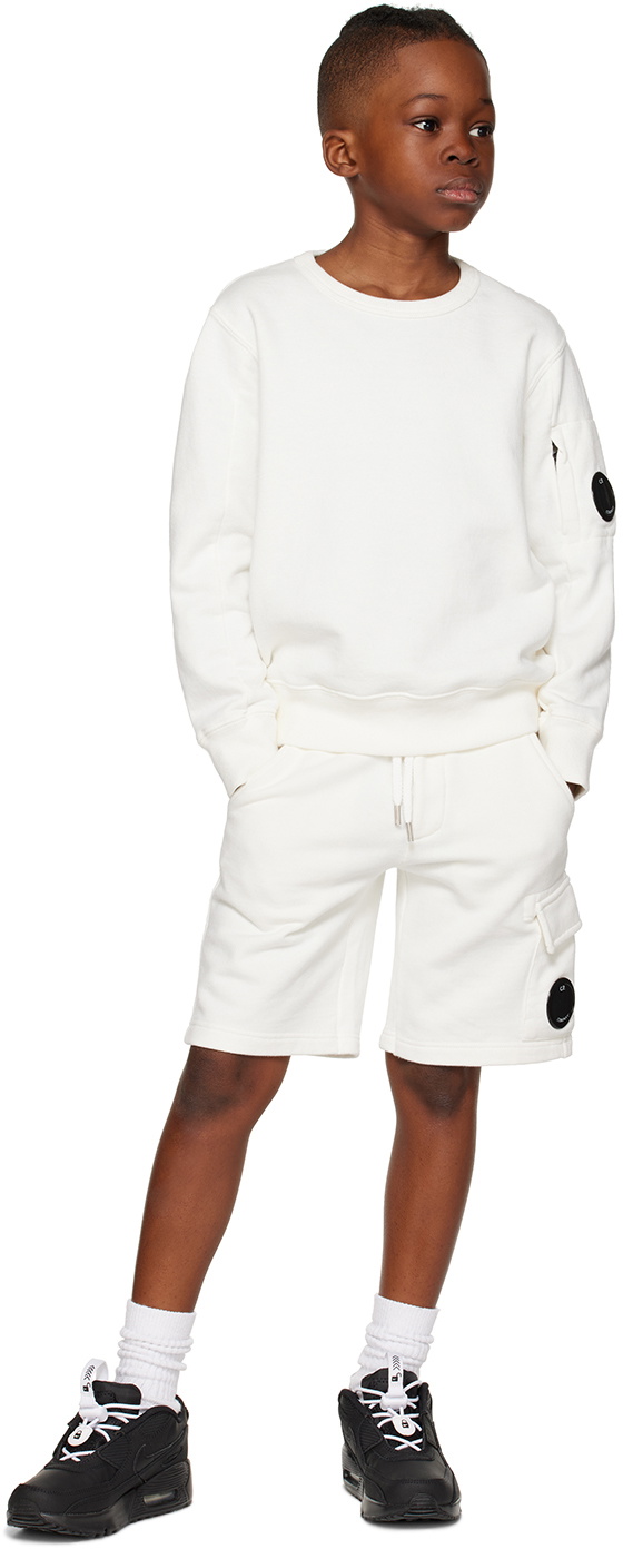 C.P. Company Kids Kids White Basic Shorts