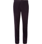 Paul Smith - Aubergine Slim-Fit Cotton and Cashmere-Blend Corduroy Suit Trousers - Purple