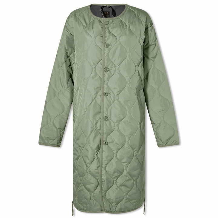 Photo: Taion Women's Crew Down Coat in Sage Green