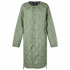 Taion Women's Crew Down Coat in Sage Green