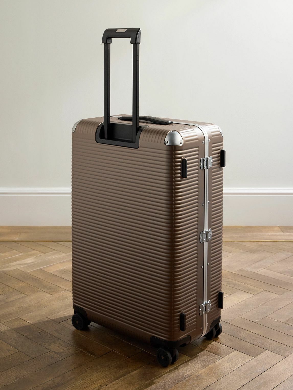 FPM Milano - Bank Light 76cm Leather-Trimmed Makrolon® Polycarbonate Spinner Suitcase