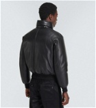 Tom Ford Leather down bomber jacket