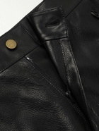 Fear of God - Straight-Leg Full-Grain Leather Trousers - Black