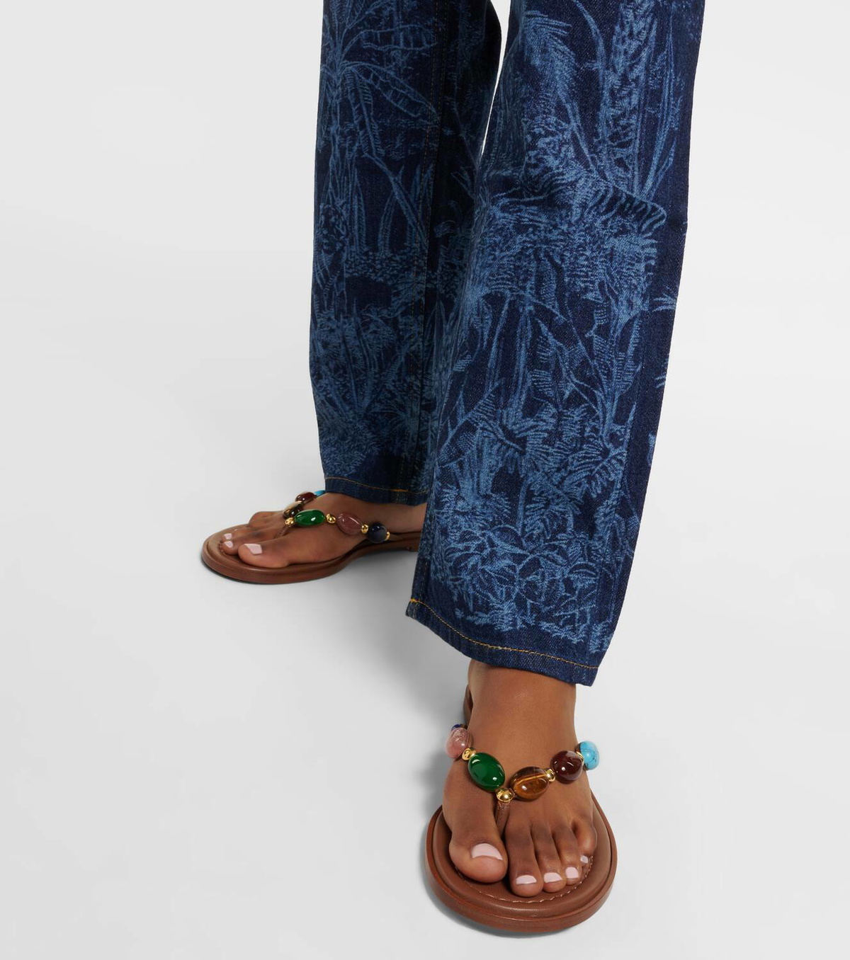 Gianvito Rossi Shanti embellished leather sandals