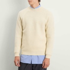 John Smedley Men's Couper Moss Stitch British Wool Jumper in Fleece