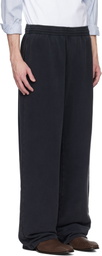Martine Rose Black Wide-Leg Sweatpants