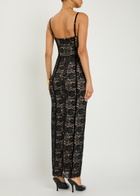 Alice + Olivia Carissa Floral-lace Maxi Dress Black
