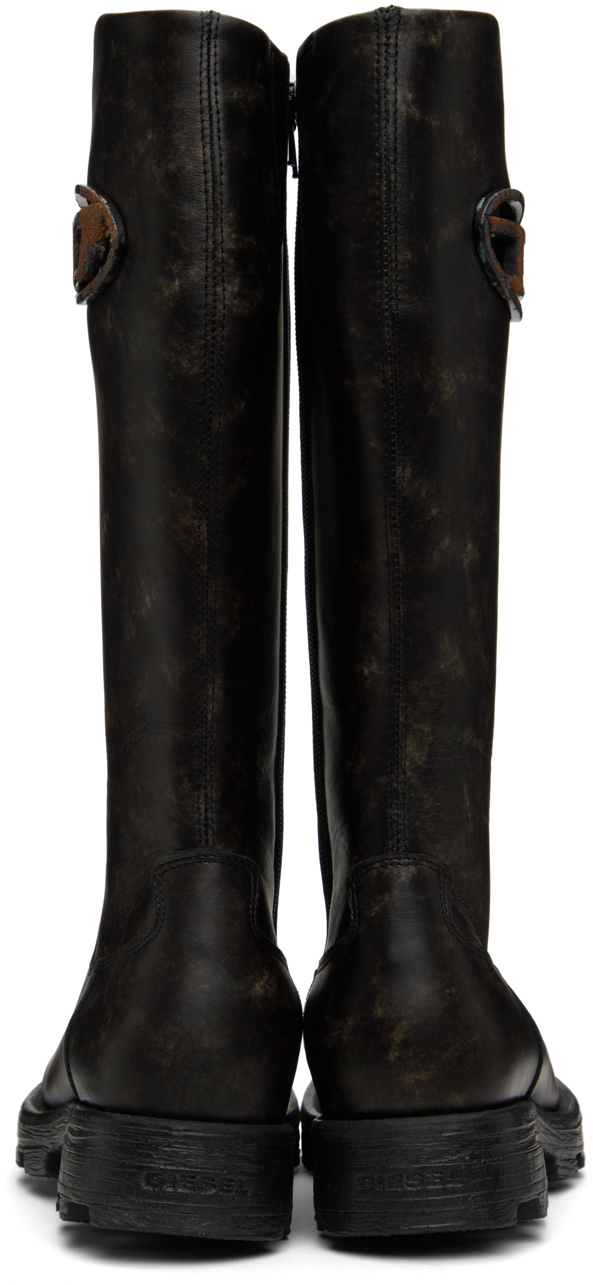 【関税込み】Diesel ブラウン D-Hammer Hb D W ロングブーツ Diesel Brown D-Hammer Hb D W Tall Boots Diesel