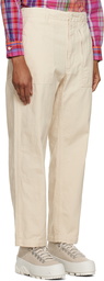 Engineered Garments Beige Concealed Drawstring Trousers