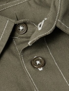 Story mfg. - Organic Cotton-Twill Shirt - Brown